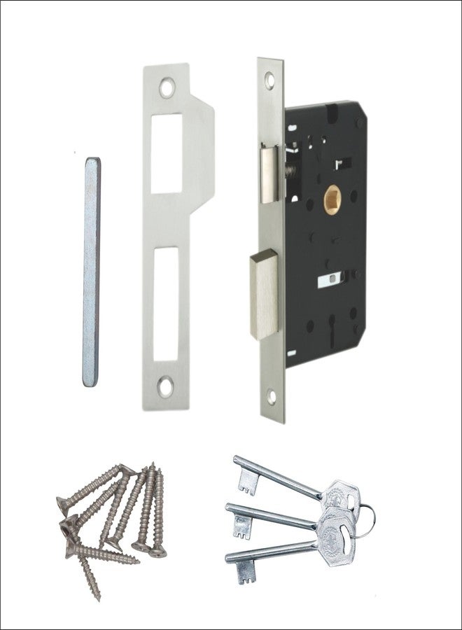 Harrison Door Locks for Main Door, Door Lock for Bedroom, Mortise Door Lock Set, Mortise Door Handle, Door Locks Handlesets with 3 Key | Antique Finish | 95603 | for Office/Hotel/Home - Image 4