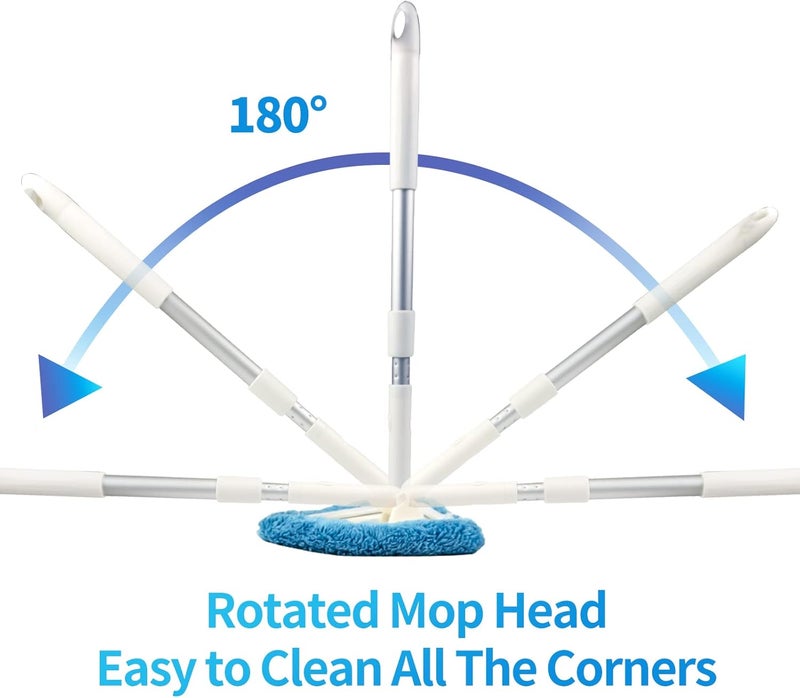 BITOPE Windshield Cleaning Tool with Extendable Handle and 3 Microfiber Pads - Image 4
