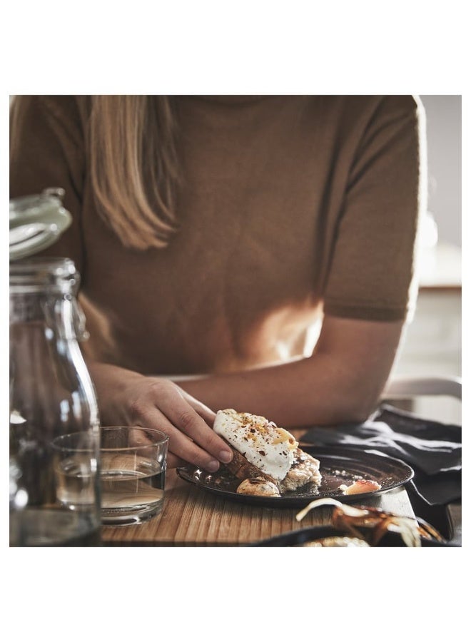 Ikea 2-Piece tempered glass Dinner Side Plate 19Cm Dishwasher And Microwave Safe Black. - Image 2