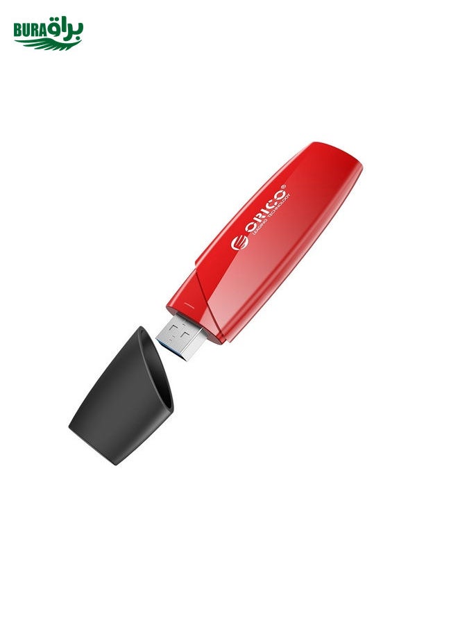 BURAQ ORCIO USB3.0 U Disk Drive, Read: 260MB/s, Write: 15MB/s, Memory:128GB, Port:USB-A(Red)  - Image 1