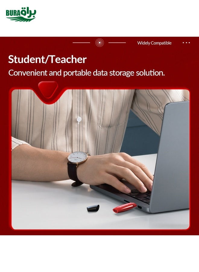ORCIO USB3.0 U Disk Drive, Read: 260MB/s, Write: 15MB/s, Memory:128GB, Port:USB-A(Red)