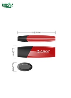 BURAQ ORCIO USB3.0 U Disk Drive, Read: 260MB/s, Write: 15MB/s, Memory:128GB, Port:USB-A(Red)  - Image 3