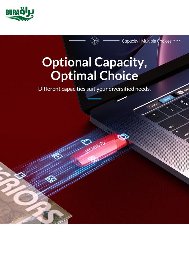ORCIO USB3.0 U Disk Drive, Read: 260MB/s, Write: 15MB/s, Memory:128GB, Port:USB-A(Red)
