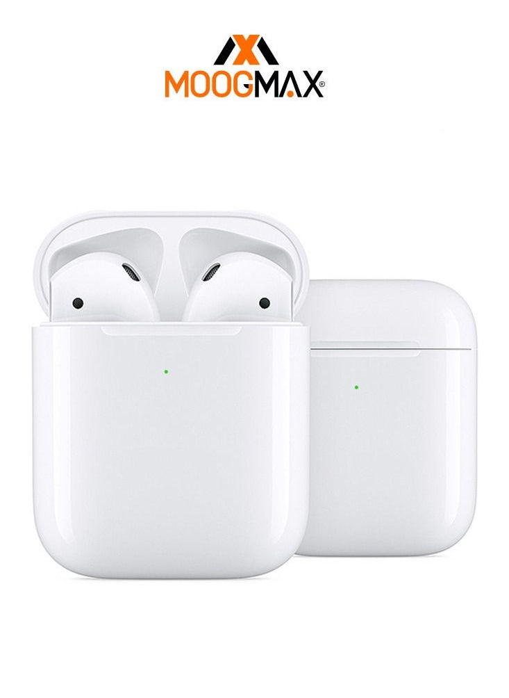 MOOGMAX Airbuds 13 Gen With Charging Case ture wireless earbuds with ergonomic design high-quality sound and long battery life and wireless charging White from Moogmax  - Image 2