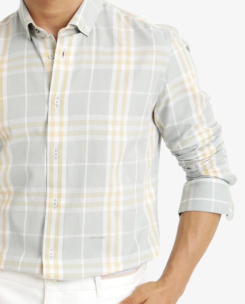 Rare Rabbit Men's Cotton Check Shirt