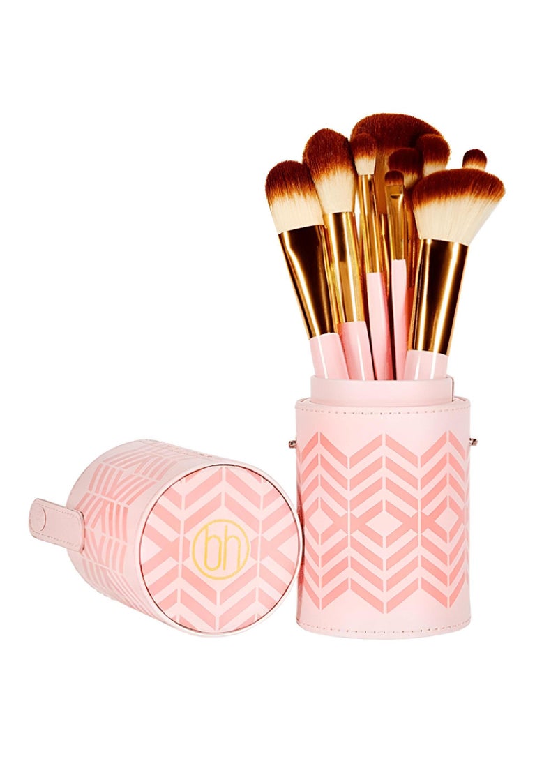 BH Cosmetics Bh Cosmetics Makeup Brush Set - Pink-10 Brushes