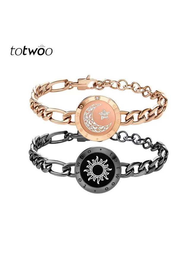 totwoo فهم عميق للحب، العلاقات عن بُعد، تفاعل الأزواج عن بُعد، سوار استشعار، خاتم ذكي، هدية عيد ميلاد - Image 1