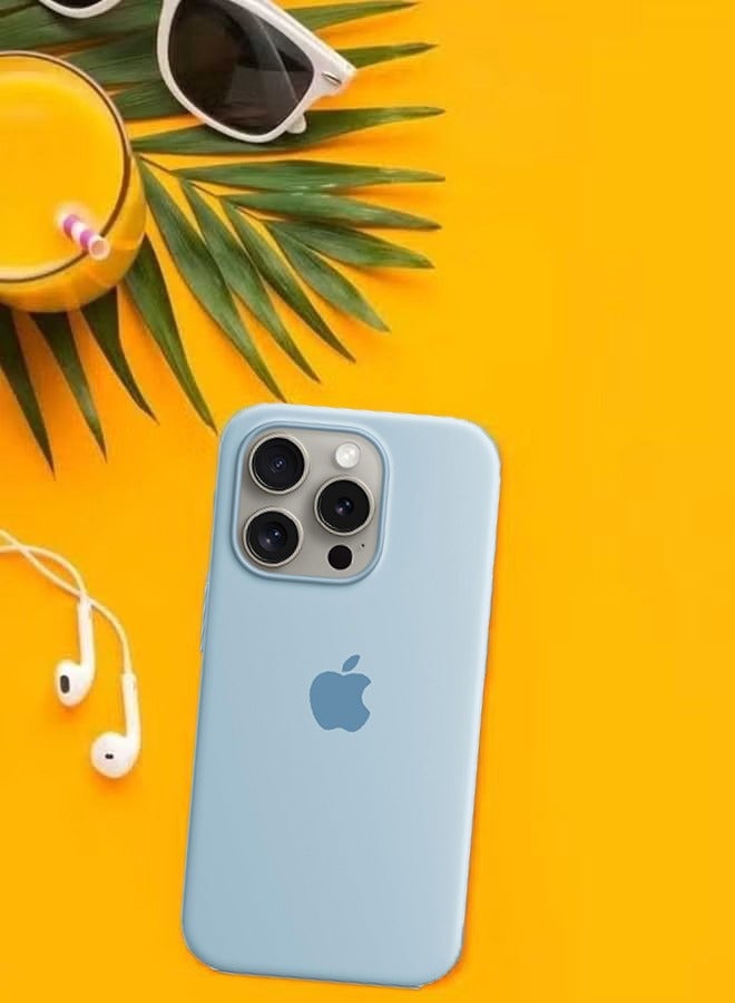 أوشن حقيبة سيليكون لجهاز 16 بوصة، هلام سائل، غلاف خلفي ناعم وصغير للغاية، حقيبة واقية من الجسم بالكامل، حقيبة هاتف مقاومة للصدمات وحافظة هاتف مقاومة للسقوط لجهاز 16 (طفل أزرق) - Image 4