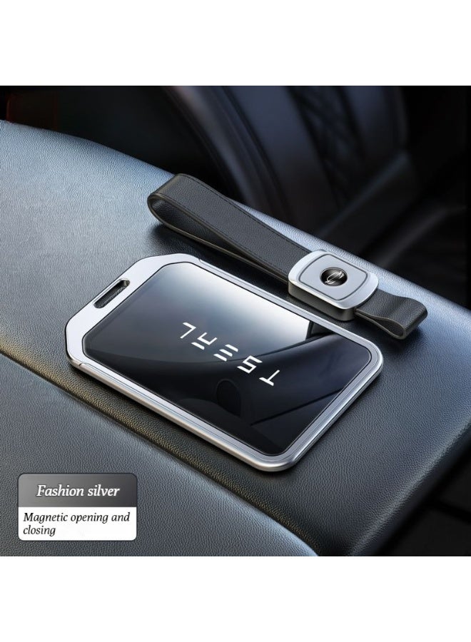 Tesla Suitable for Tesla card keys, model 3_Y_S_X updated version car metal protective cover, high-end car key protective cover - Image 1