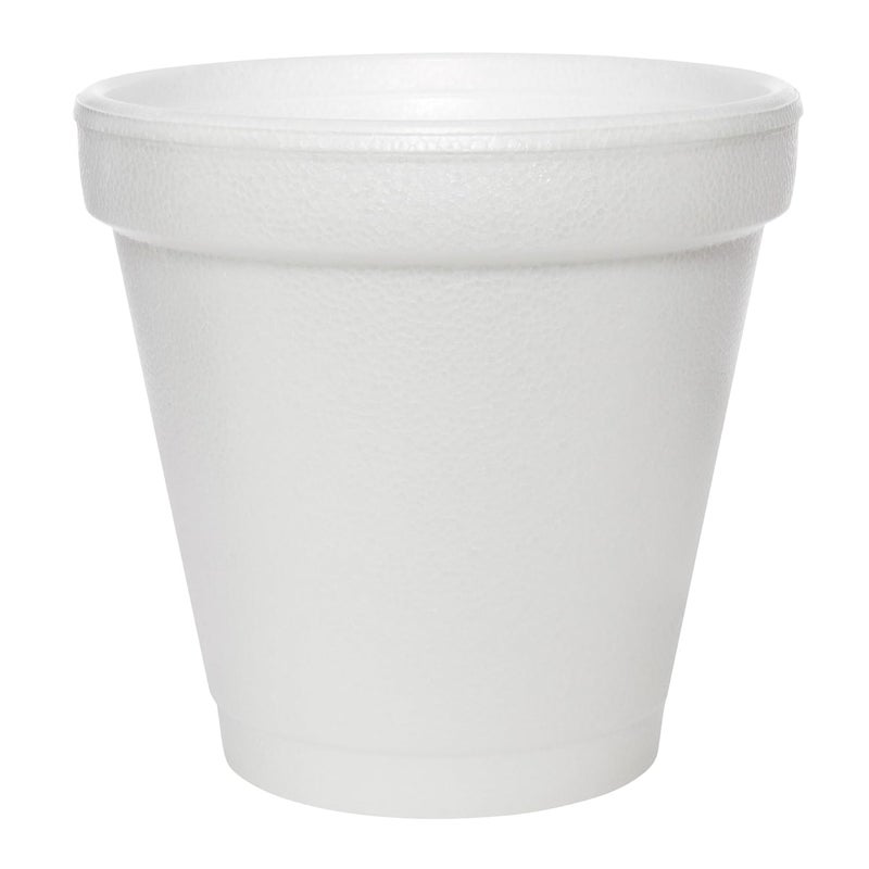 DART 4J4 4 oz Foam Cup, 4 Series Lids (Case of 1000),White - Image 1