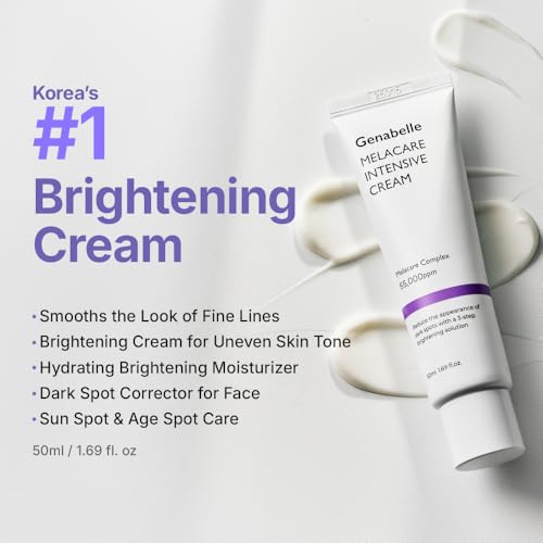 Genabelle Melacare Intensive Cream Anti Aging Brightening Moisturizer with Niacinamide Tranexamic Acid Wrinkle Care Blemish Dark Spot Cream for Uneven Skin Tone 169 fl oz - Image 3