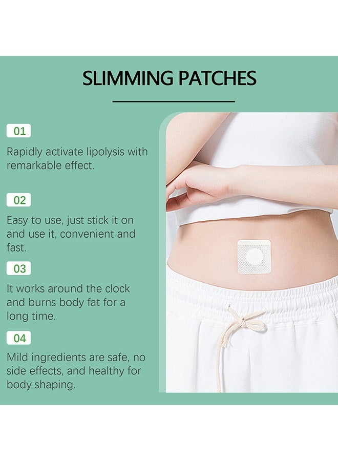 ximonth 30Pcs Ozempatch Slimming Patches, Weight Loss Patches, Slimming Patch Belly Patch, Help Detoxify Toneand Tighten Skin,Toning Contouring Firming, Thin Pa-tch Navel Stick Burning Fat Weight Loss For Body Beauty, Sweatproof Belly Pa-Tches - Image 4