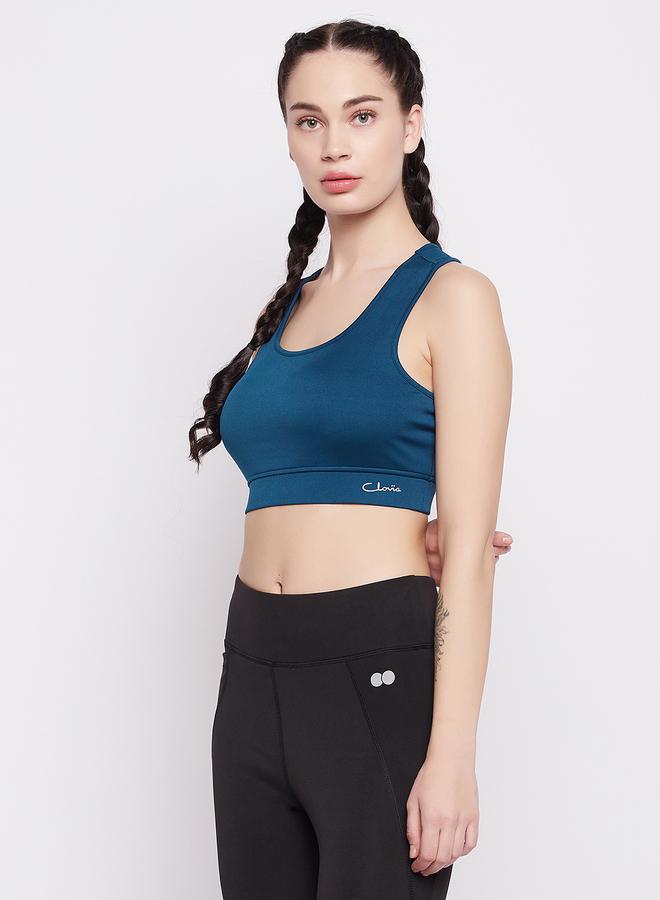 Clovia Medium Impact Padded Racerback Sports Bra - Image 2