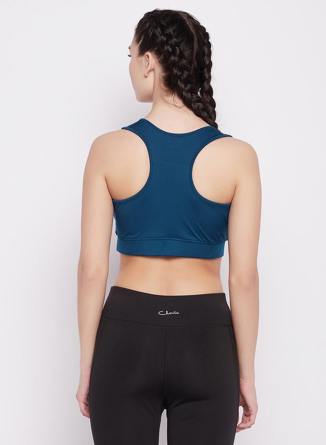 Clovia Medium Impact Padded Racerback Sports Bra - Image 4