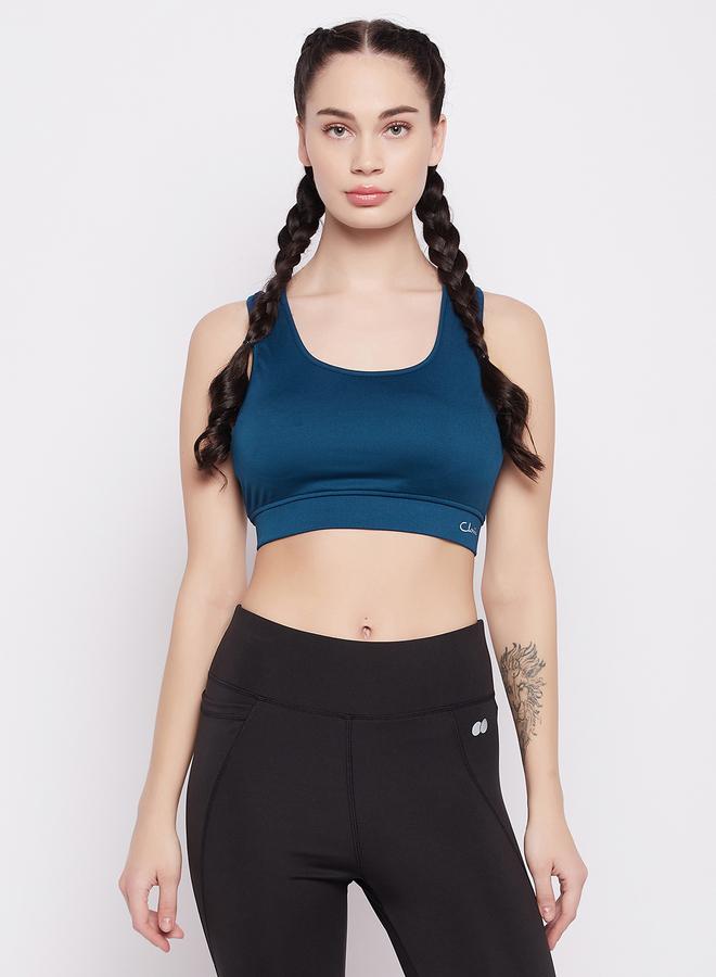 Clovia Medium Impact Padded Racerback Sports Bra - Image 1