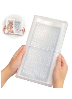 Sticker Collecting Album Reusable Double Sticker Book Blank 50 Sheets Planner Scrapbook Stickers Organizer Sticker Album Transparent Shell Sticker for Collecting Sticker Label Sticker Book Storage