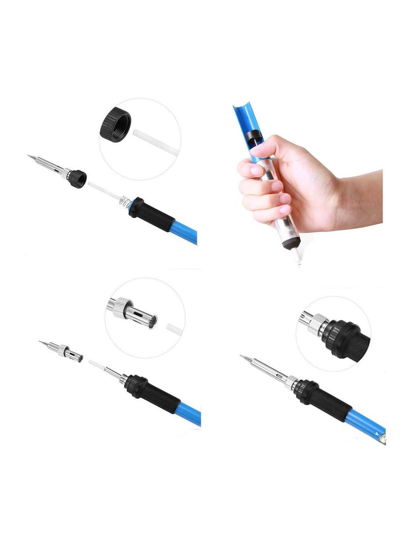 15Pcs Soldering Iron Kit Multifunction Adjustable Temperature Welding Tool Set for Various Repair with Case 60 W - Image 3