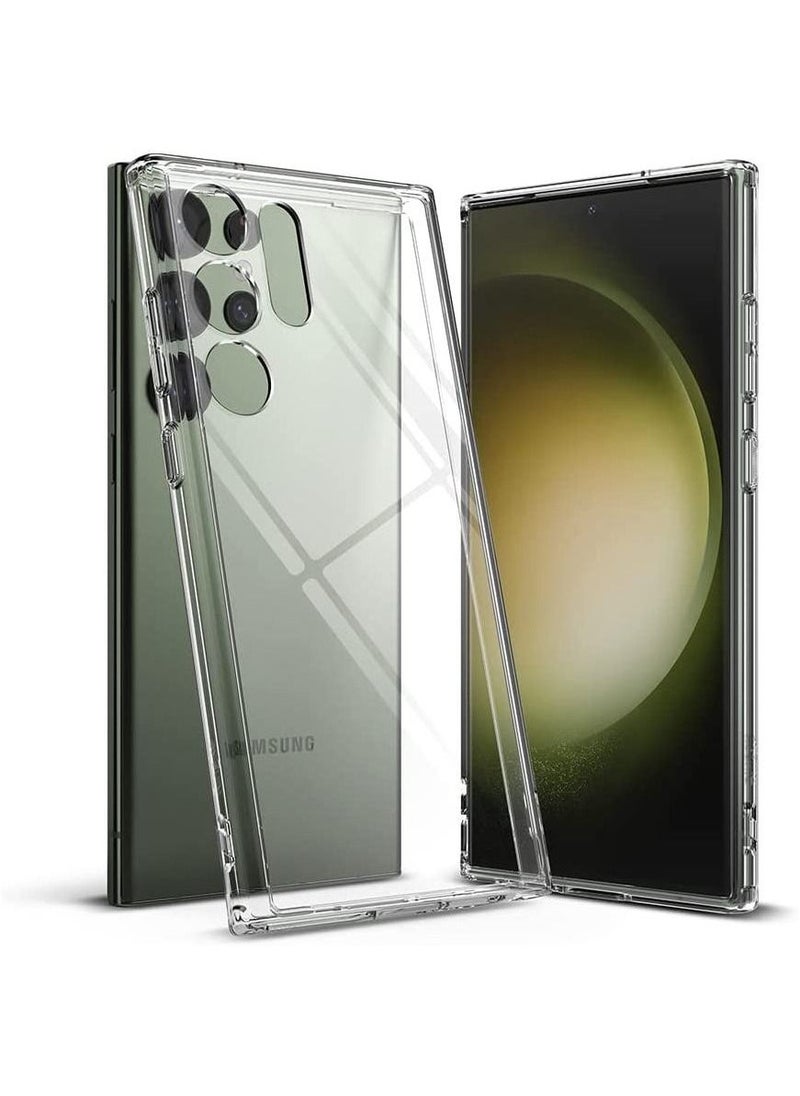 Raxoom Samsung Galaxy S23 Ultra Clear Case Soft Flexible Silicone TPU Shockproof Transparent Rubber Back Cover Compatible for Samsung Galaxy S23 Ultra - Image 1