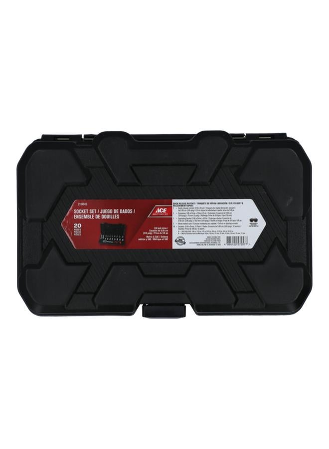 ACE 20-Piece SAE and Metric Socket Set  - Image 4