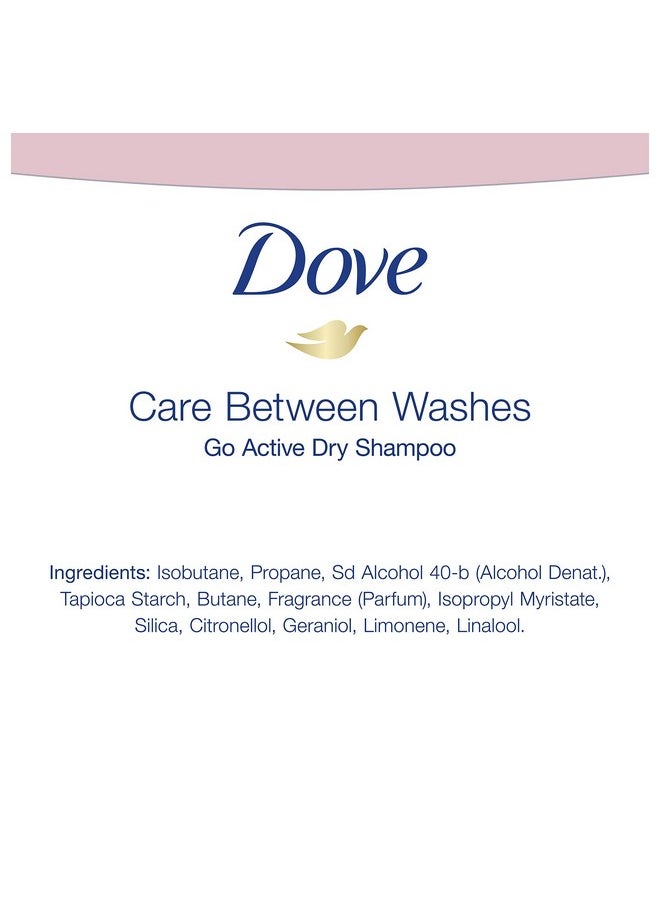 Dove - Care Between Washes Dry Shampoo Go Active Refresh & Cleanse 5 Oz - Image 1