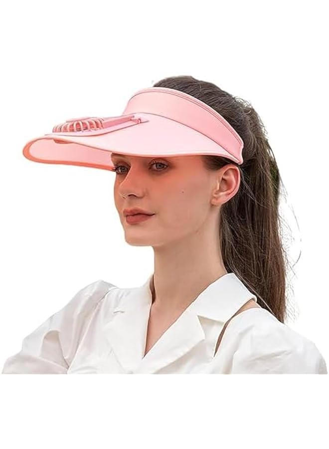 هوكور قبعة واقية من الشمس مع مروحة مدمجة 2 في 1 من هوكور، قبعة تبريد في الهواء الطلق، قبعة مروحة محمولة قابلة للتعديل للحماية من الشمس مع 3 اوضاع لدرجة الحرارة للسفر بعامل حماية من الاشعة فوق البنفسجية 50 - Image 1