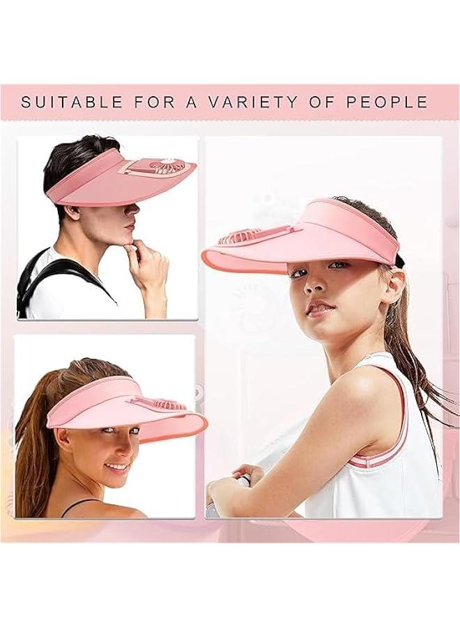 هوكور قبعة واقية من الشمس مع مروحة مدمجة 2 في 1 من هوكور، قبعة تبريد في الهواء الطلق، قبعة مروحة محمولة قابلة للتعديل للحماية من الشمس مع 3 اوضاع لدرجة الحرارة للسفر بعامل حماية من الاشعة فوق البنفسجية 50 - Image 5