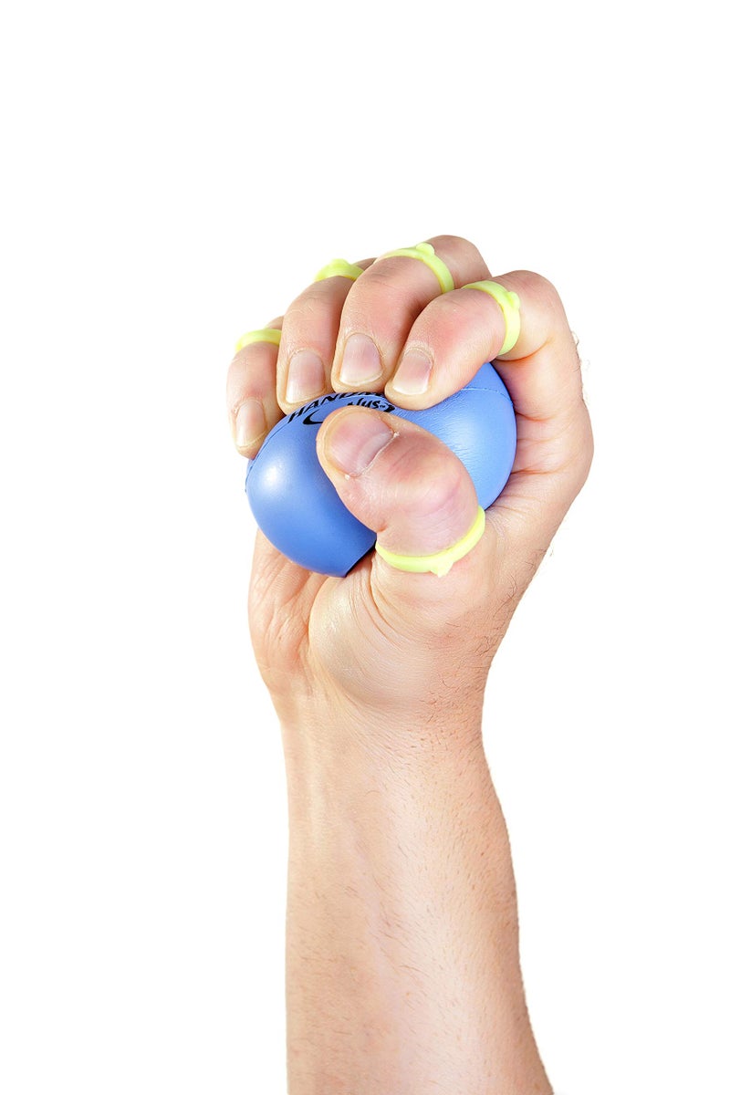 Handmaster Plus Physical Therapy Hand Exerciser - Forearm Exerciser with Stress Relief Ball - Hand Therapy Balls for Exercise, Training - Finger Exerciser & Strengthener - Soft Tension, Purple - Image 4