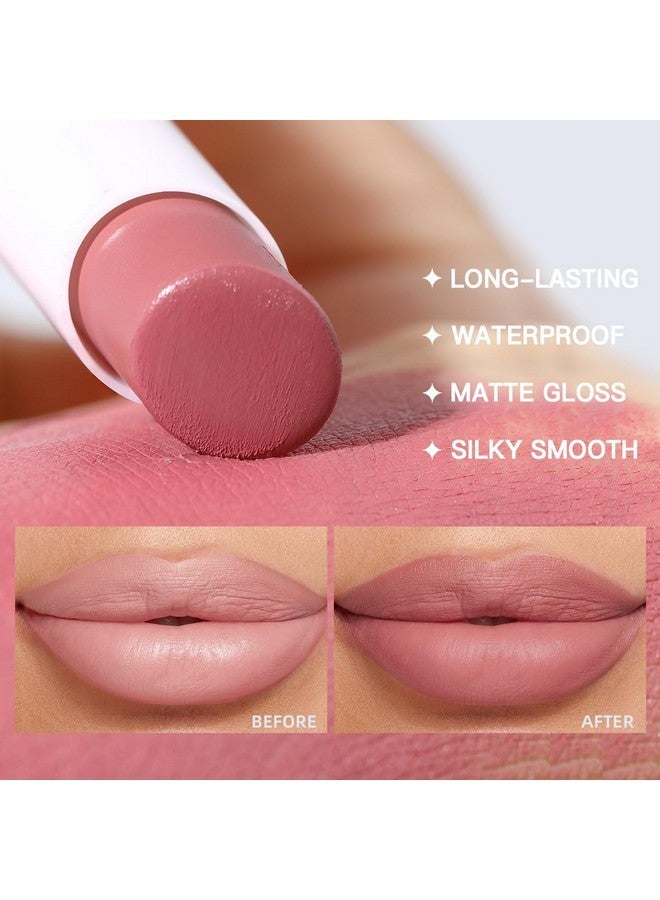 Ushas USHAS Lipstick and Lip Liner Combo Set 2 in 1 Waterproof Lipstick for Women Lip liner Set Long Lasting Lipstick, Matte Lipstick Pen with Lip Liner Set Makeup Kits (S7, Pack of 1) - Image 4