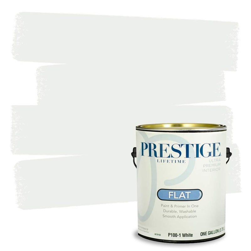 PRESTIGE Paints Interior Paint and Primer in One, 1 Gallon, Flat, White - Image 2