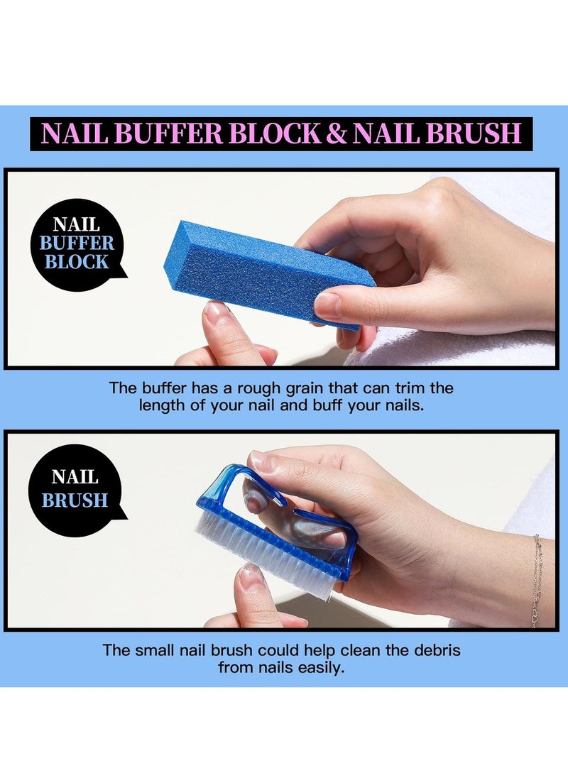 General Pedicure Kit Hand Foot Manicure Care Set，Nail Files 100/180, Nail Buffer Block, Cuticle Nippers, Cuticle Pusher, Cuticle Trimmer,Nail Tools, Nail Kit, Pedicure and M  - Image 3