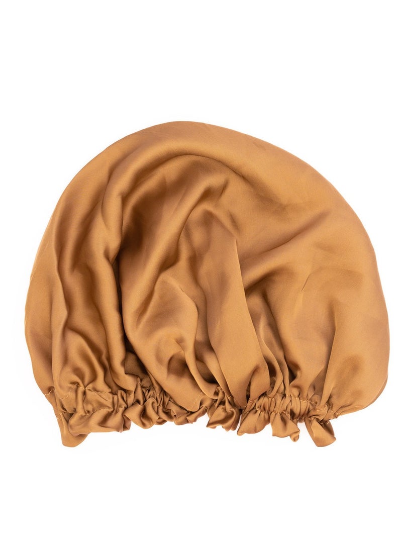 Hers satin bonnet they prevent hair damage while sleeping.