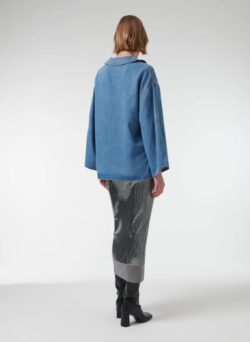 Leem  V-Neck Long Sleeve Top for Women | Best Price UAE