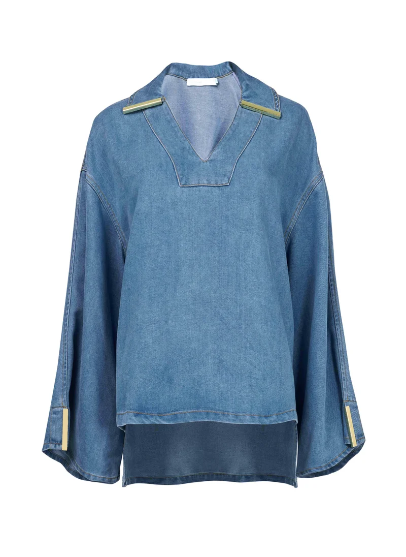 Leem  V-Neck Long Sleeve Top for Women | Best Price UAE