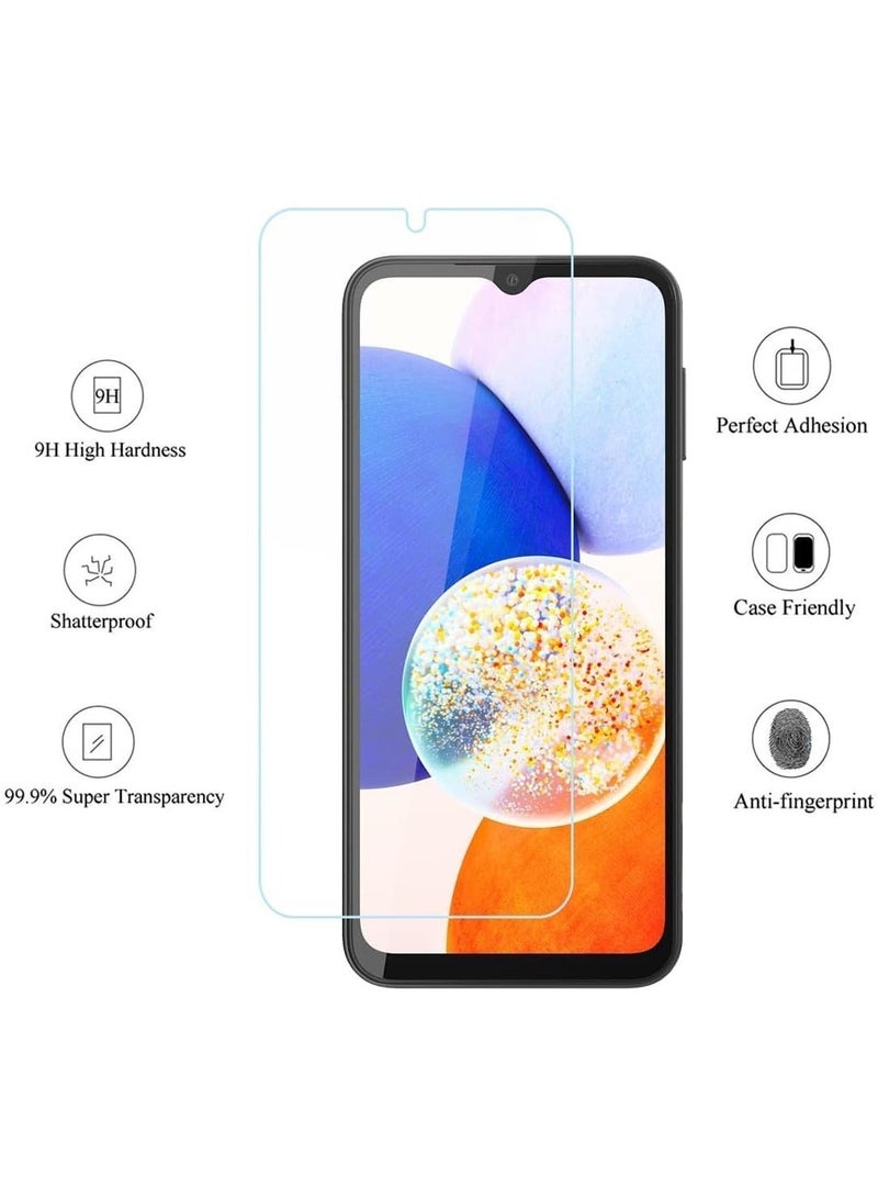 عبوتان من واقي الشاشة لهاتف سامسونج جالاكسي A16 من الزجاج المقوى المقاوم للكسر والخدش، زجاج عالي الدقة شفاف متوافق مع هاتف سامسونج جالاكسي A16 - Image 2