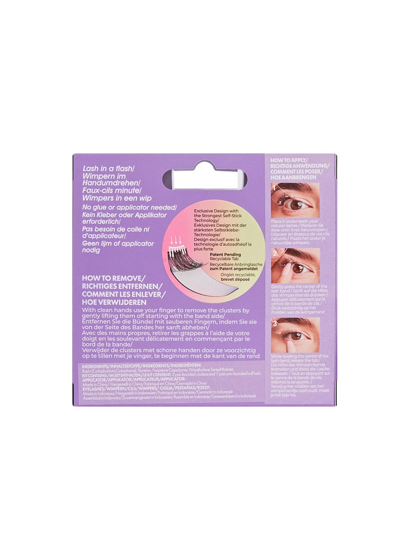 Kiss Impress Press-on Falsies Easy Tab Lashes Authentic Natural ILT02C - Image 4