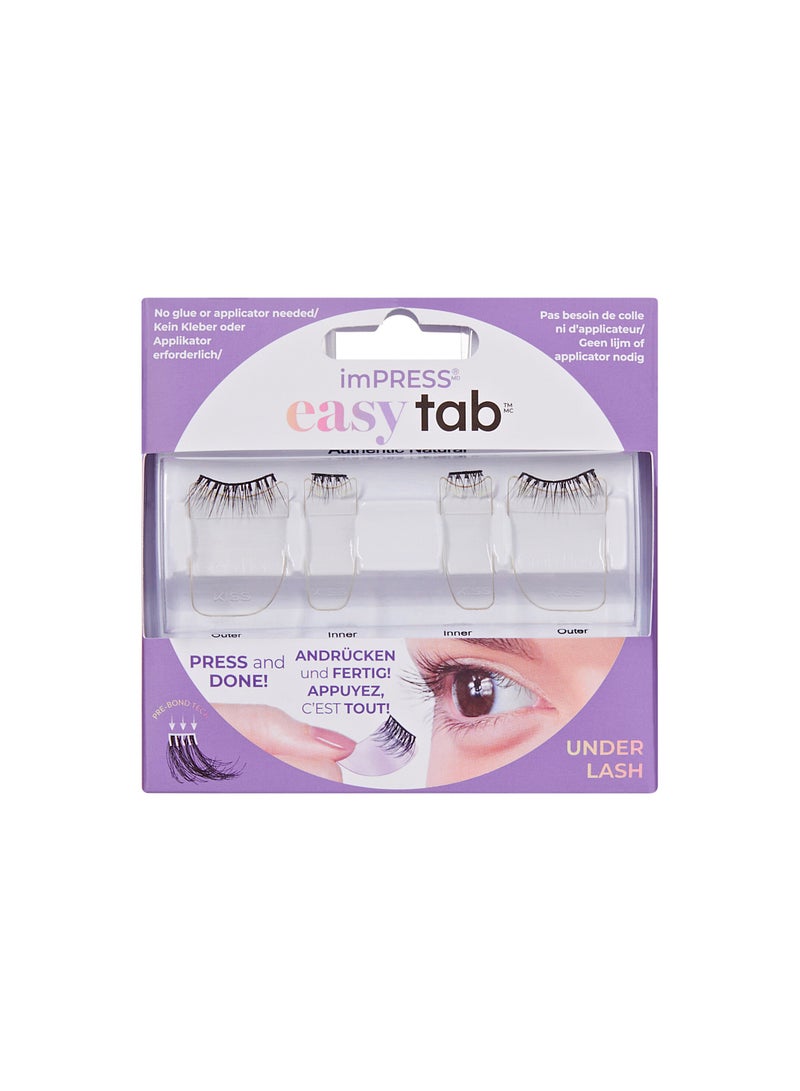 Kiss Impress Press-on Falsies Easy Tab Lashes Authentic Natural ILT02C - Image 1