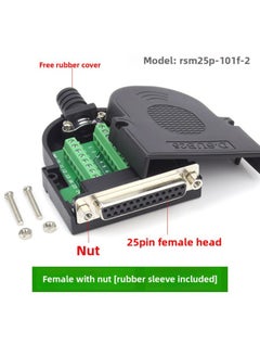 Thin DB25 Solder-free Joint 25-pin Parallel Port Serial Port Connector Db25 Male Female 25PIN Interface-Color:Punch Pin Nut