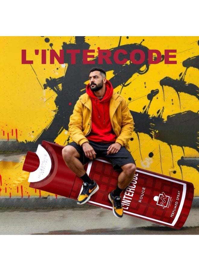 Milestone L'Intercode Rouge Pour Homme Body Spray 200ml - Image 3