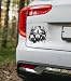 MAKTEM Peeking Wild Wolf with Paws Decals for Car 3D Popping Animal with Black and White Wolf Claw Graphic Decal Decals for Men Boys Suitable for Car Vehicle Bike Van RV Monochrome - Image 2