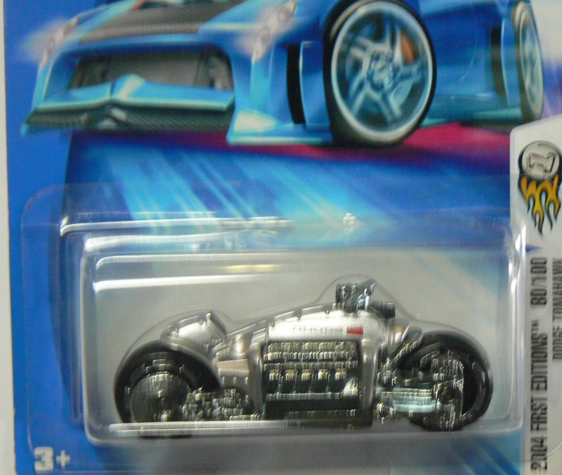 Hot Wheels 2004 First Editions 80/100 Dodge Tomahawk - Silver on Alternate Card - Image 2