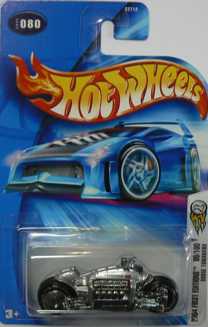 Hot Wheels 2004 First Editions 80/100 Dodge Tomahawk - Silver on Alternate Card - Image 1