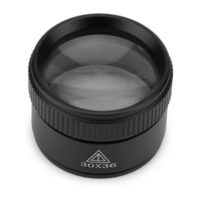 Rongon 30X Portable Handheld Magnifier Optics Lens Loupes Magnifiers Dome Magnifying Glass for Jewelry Scope Stamps Seniors Reading Newspapers Crafts Watch Repair 30X 36MM - Image 3
