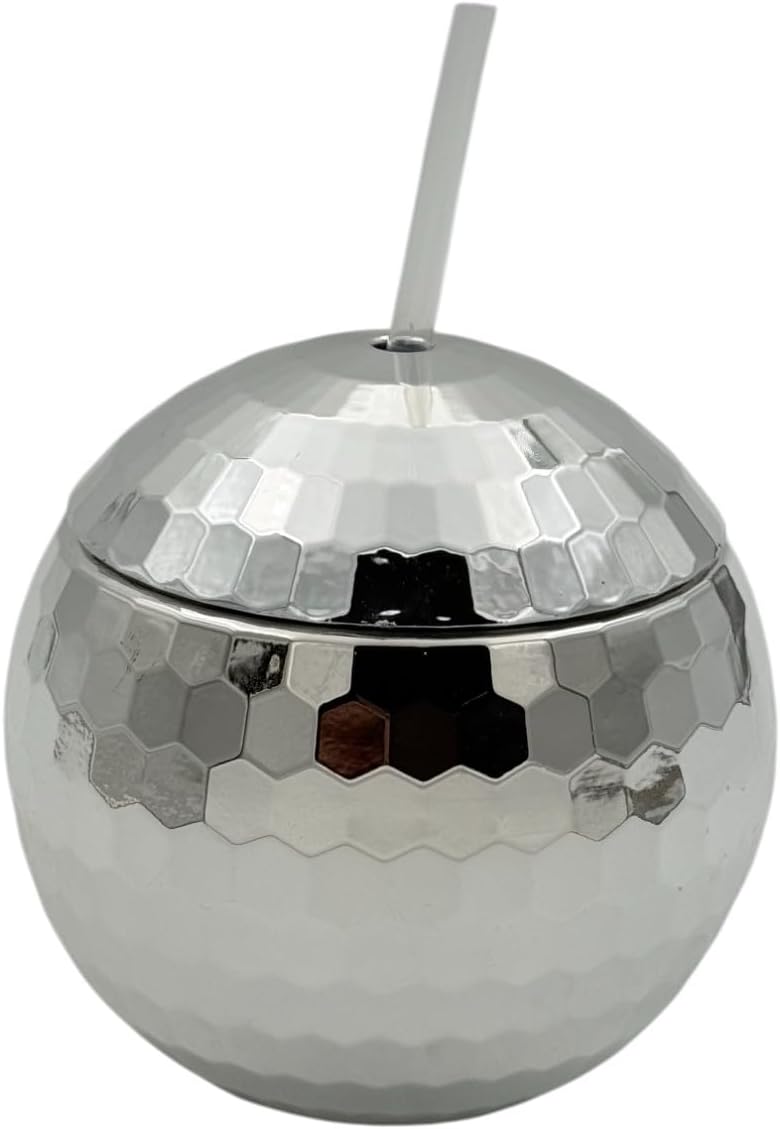 B&D Disco Ball Water Bottle with Straw - 400 ml - Image 1