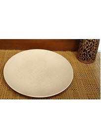 Caffeine Caffeine Ceramic Handmade White Marble Matte Dinner Plate 10" inch(Set of 1)  - Image 2