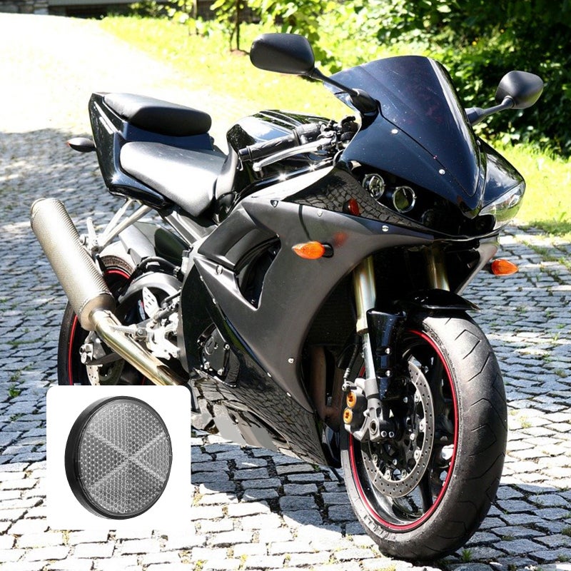 10Pcs Universal Motorbike Round Reflector Scooter Reflector Motorcycle Reflector - Image 3