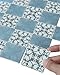 iLAND Dollhouse Flooring on 112 Scale 16 Scale Miniature Dollhouse Accessories 60pcs DoubleSided Dollhouse Floor Tiles Luxury Rococo Floral Blue Marble Tiles - Image 2