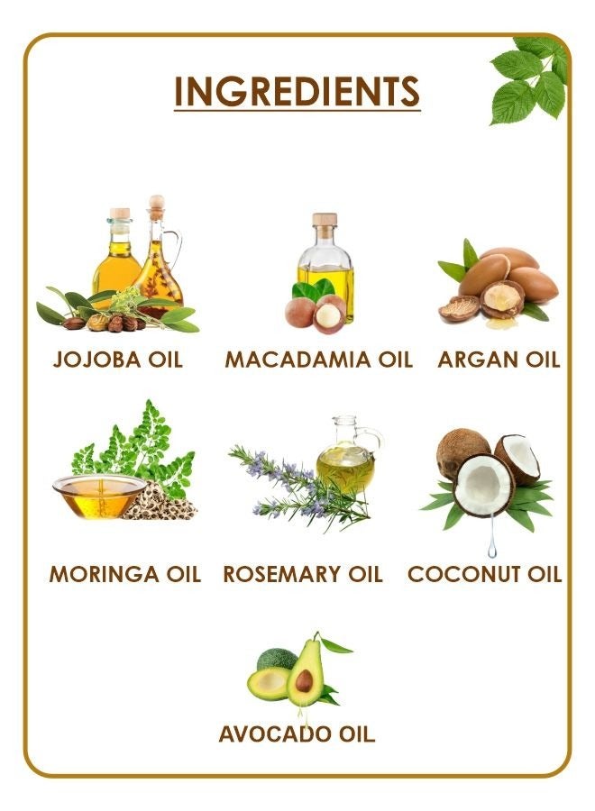 Guduchi Ayurveda Bouncy Hair Serum, 30ml, Nourishing Hair Serum for Healthier & Thicker Hair, Infused with Rosemary Oil, Avacado Oil, Jojoba Oil, Argan Oil and Hair Growth for Men Women, Pack of 1 - Image 4