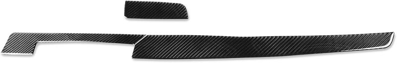 NVCNX Real Premium Carbon Fiber Car Dashboard Warning Light Switch Button Panel Cover Decal Compatible with Toyota RAV4 2013 2014 2015 2016 2017 2018 Interior Dash Trim Accessories 3PCS Black - Image 2