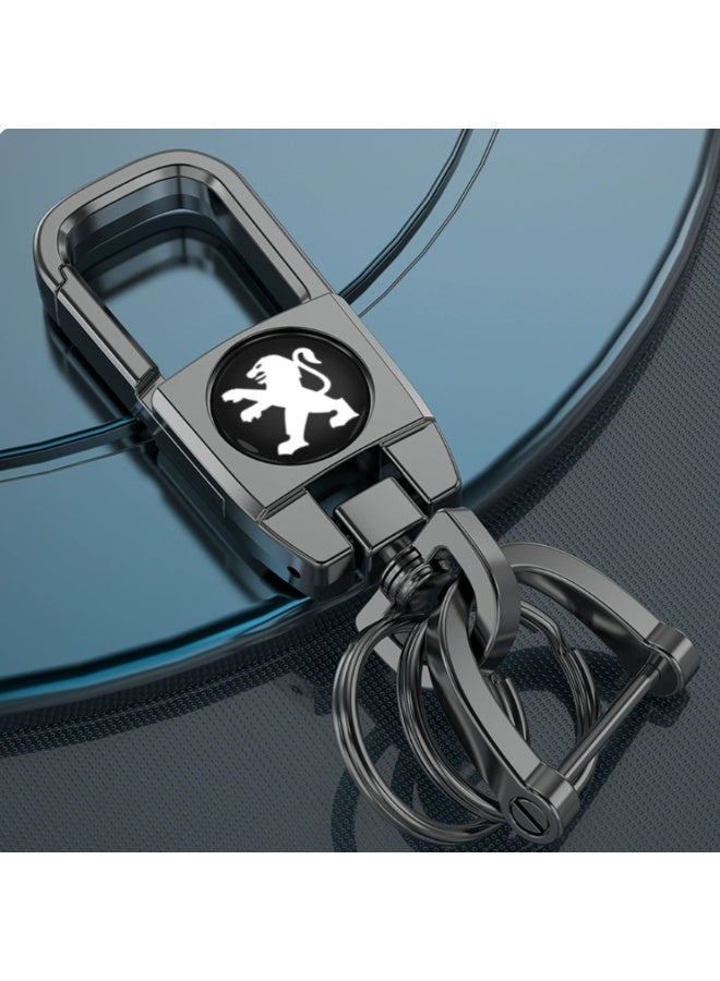 بيجو سلسلة مفاتيح بريميوم قفل قفل السيارة سلسلة مفاتيح السيارات -PEUGEOT. - Image 1