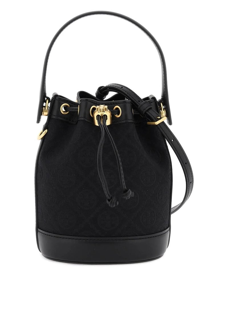Burch Tory Burch Mini T Monogram Jacquard Bucket Bag - Image 1